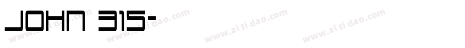 JOHN 315字体转换